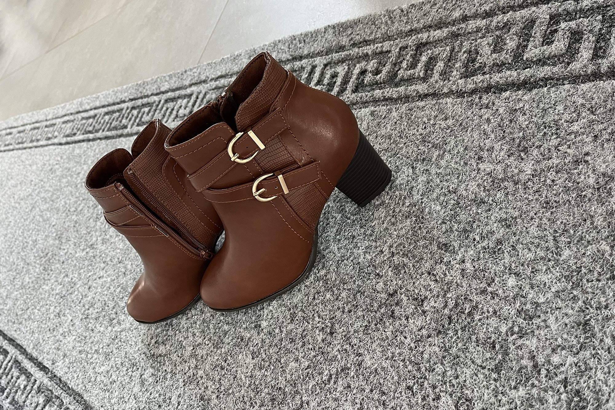 Kreta - Naaldvilt Keukenloper - Grijs - 66 cm