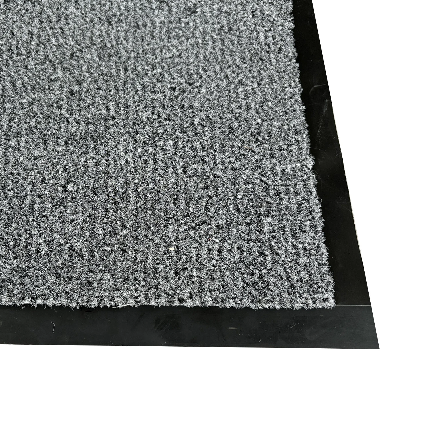 Olympia grijs - 4 zijden afwerking - deurmat Schoonloop loper voor binnen- en buiten gebruik - Maatwerk - 90cm