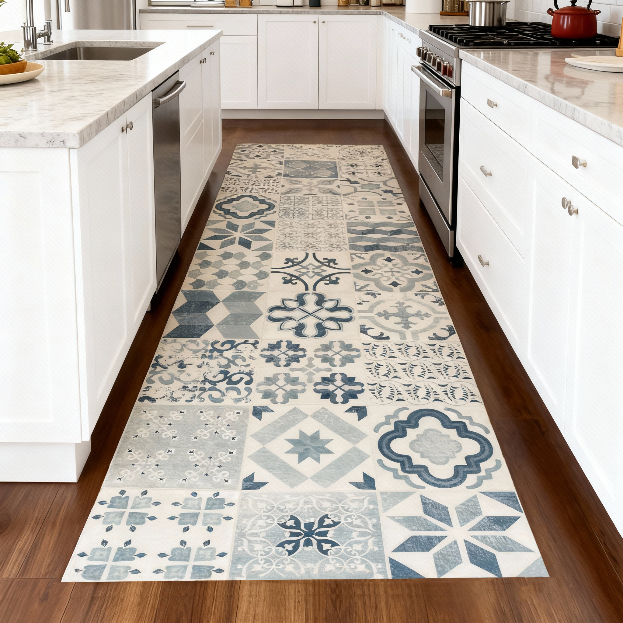 JYG Vinyl Keukenloper Keulen - 60cm breed - Antislip & Onderhoudsvriendelijk