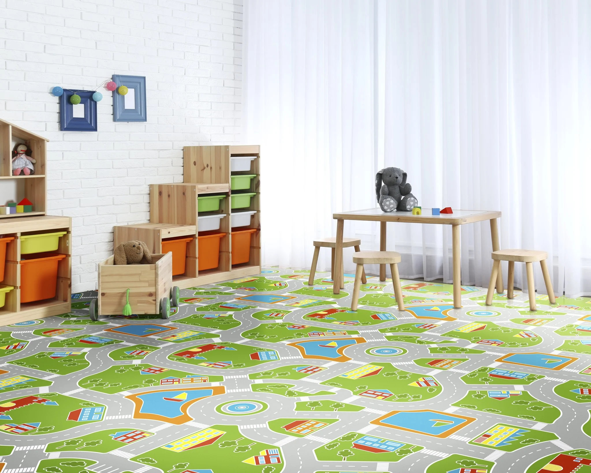 Vinystreet - Vinyl Verkeerstapijt - Verkeerskleed - speelmat