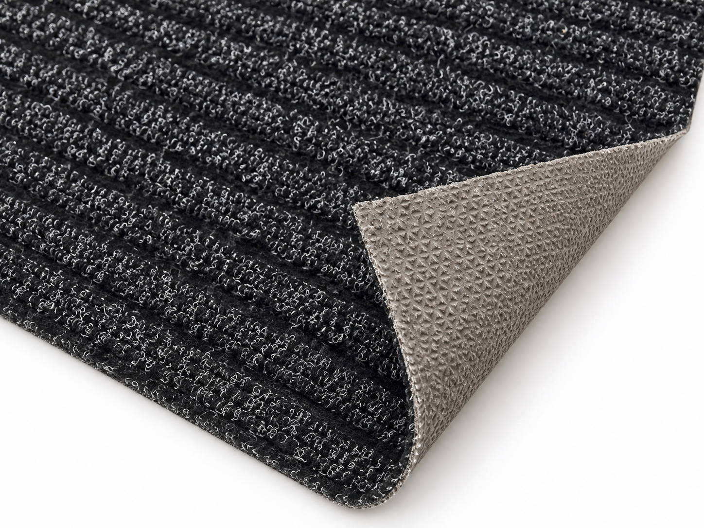 Stripe - Naaldvilt Keukenloper - Antraciet - 100 cm