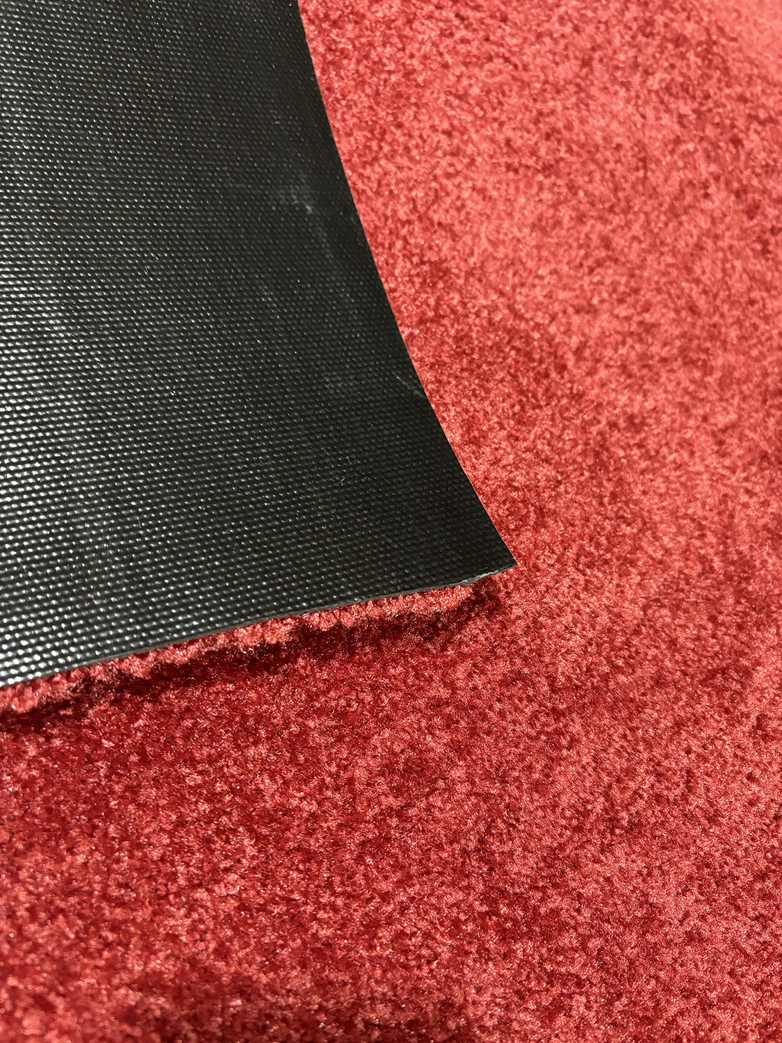 Cleanwash rood 120cm breed - deurmat 2 lange zijden afwerking - Droogloop - Schoonloop loper - of Maatwerk