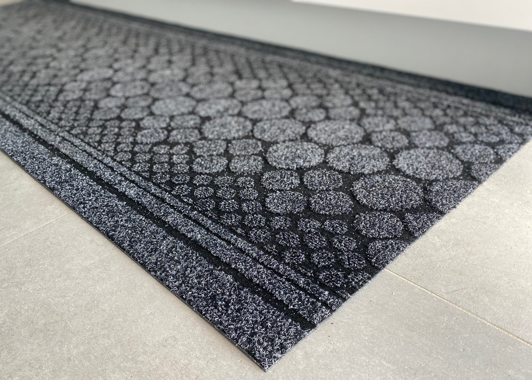 JYG Stone antraciet - Antislip Naaldvilt Loper – 66 cm breed