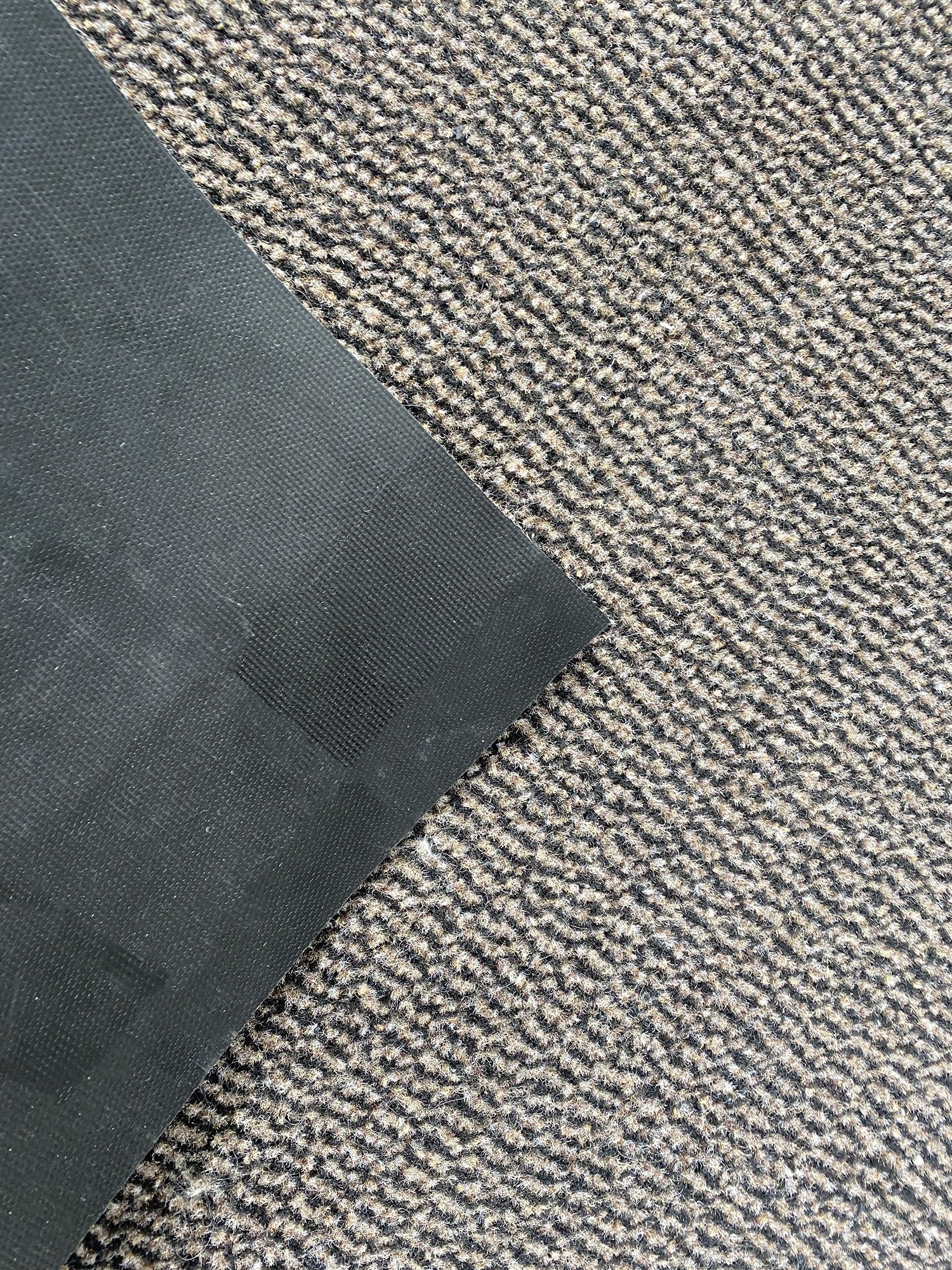 Enter beige - 4 zijden afwerking - deurmat Schoonloop loper - Maatwerk - 90cm