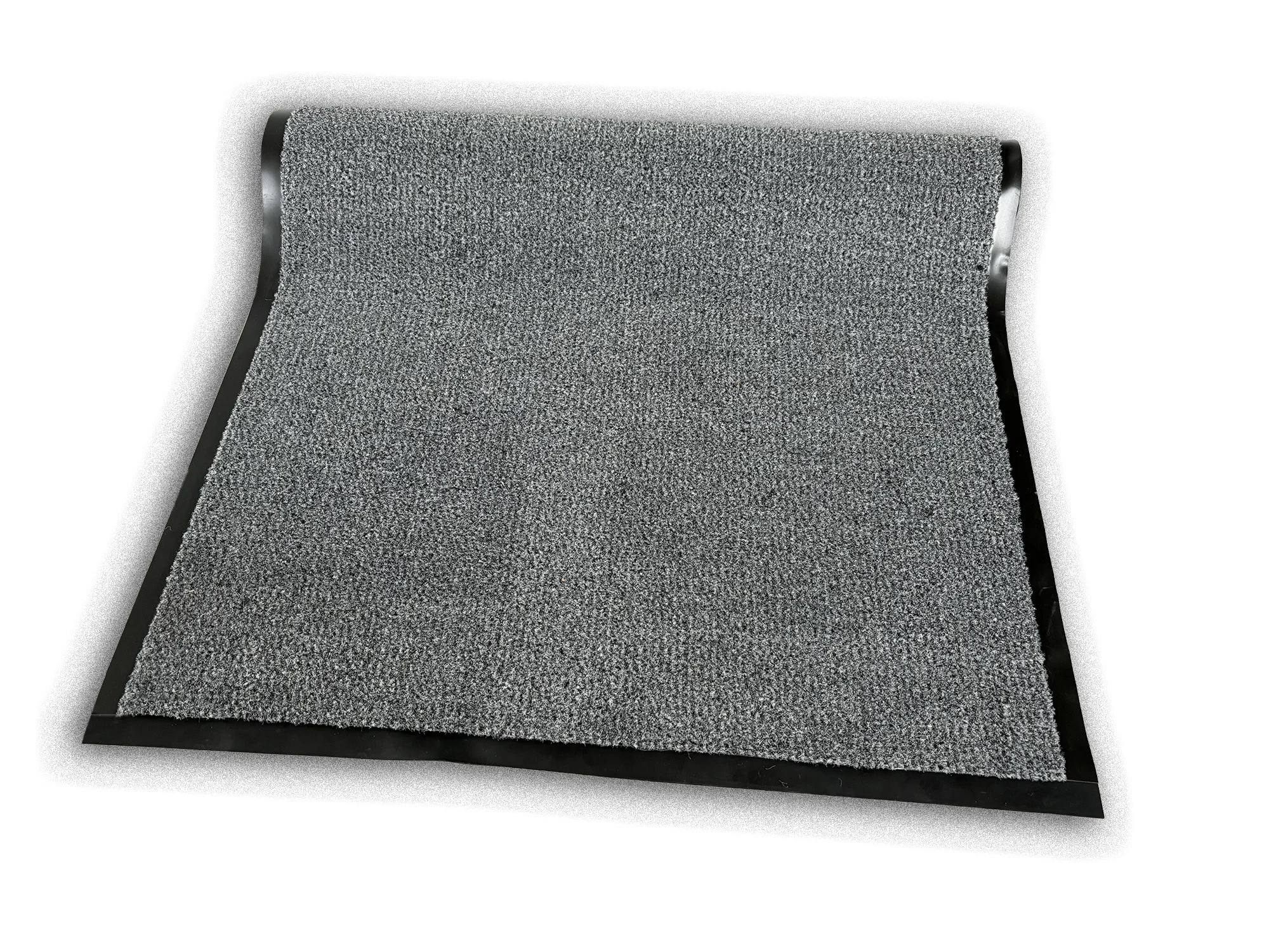 Olympia grijs - 4 zijden afwerking - deurmat Schoonloop loper voor binnen- en buiten gebruik - Maatwerk - 90cm