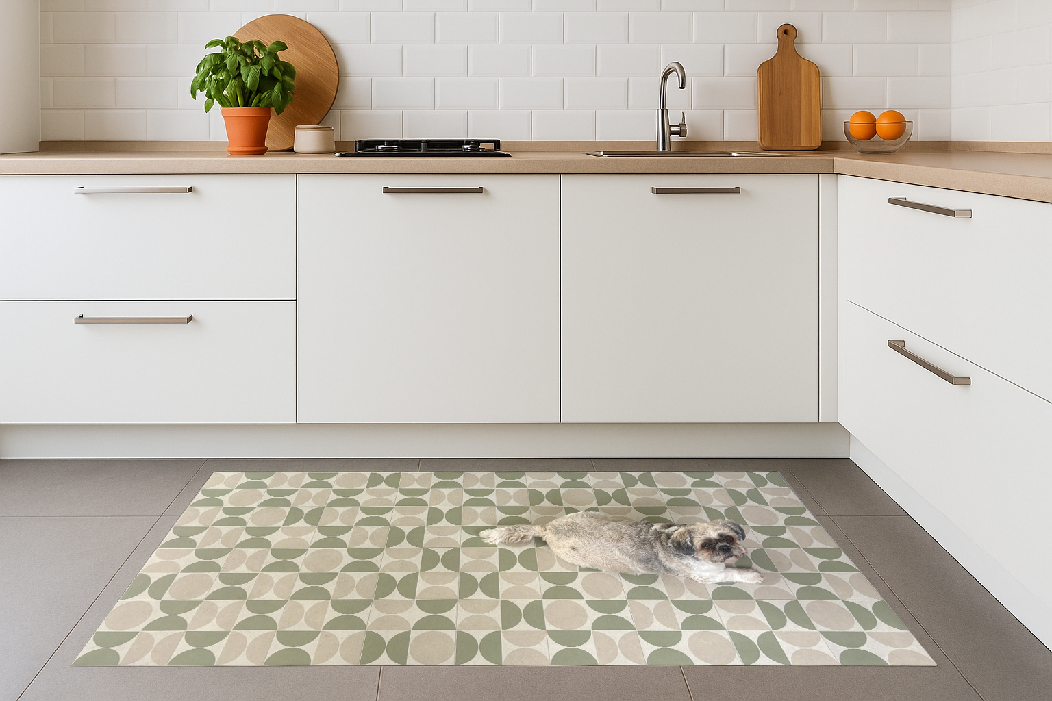 Como - Vinyl Keukenloper - 80 cm