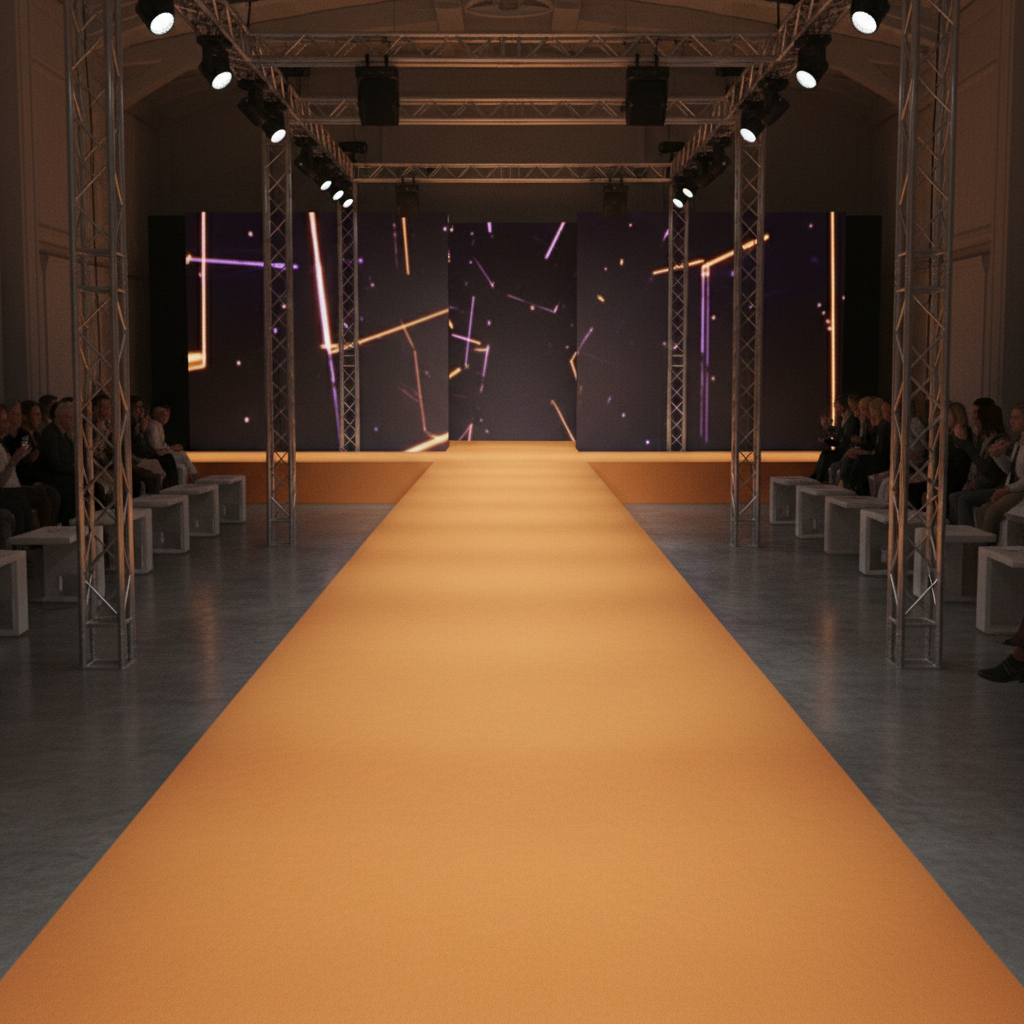 JYG Rode Loper – Licht Oranje Variant | Event Tapijt 1m Breed