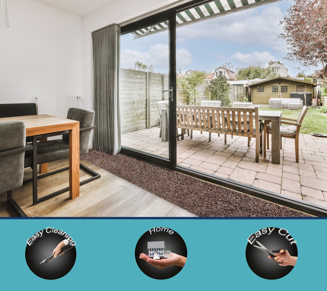 JYG Katcot bruin katoen tapijtloper keukenmat 50cm breed