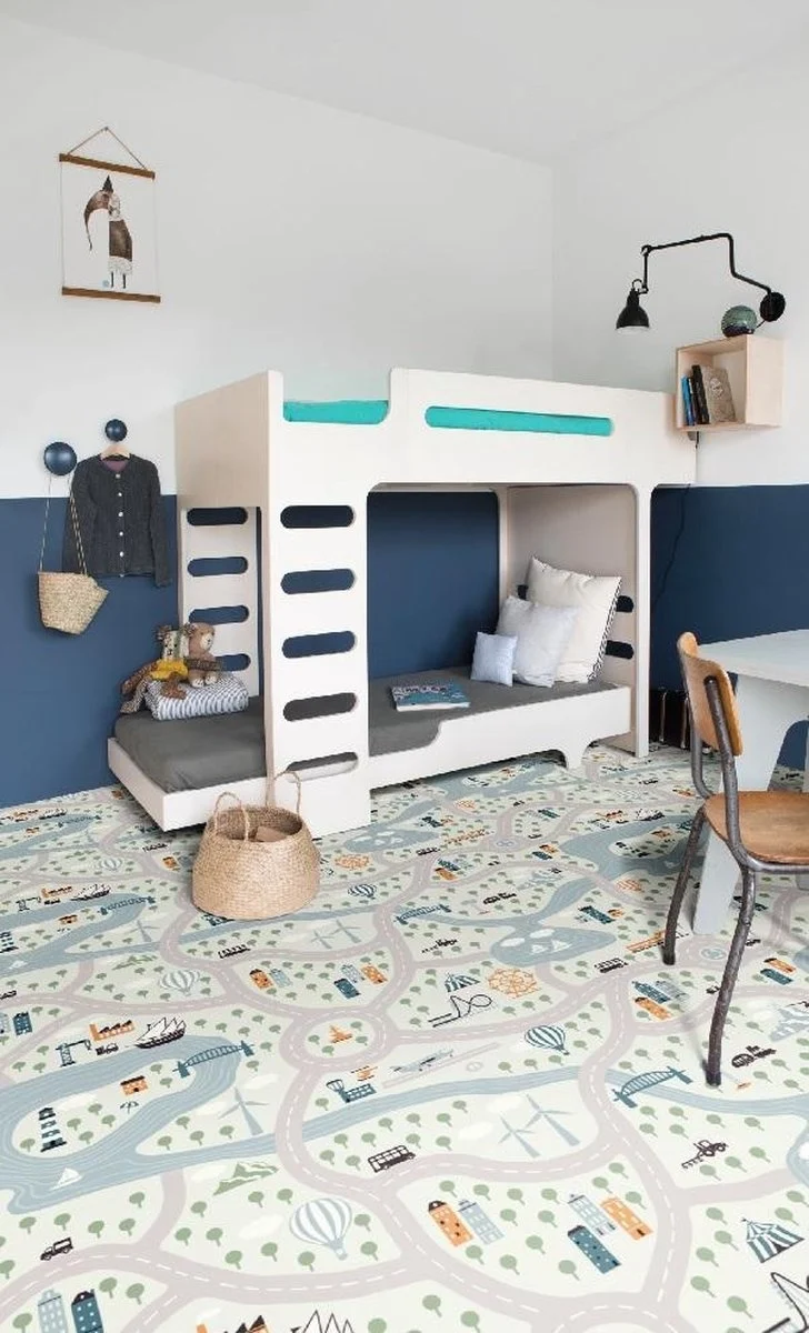 Vinypastel - Vinyl Verkeerstapijt - Verkeerskleed - speelmat