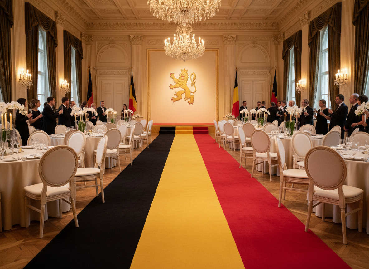 JYG Rode Loper – Belgische vlag Variant | Event Tapijt 3m Breed