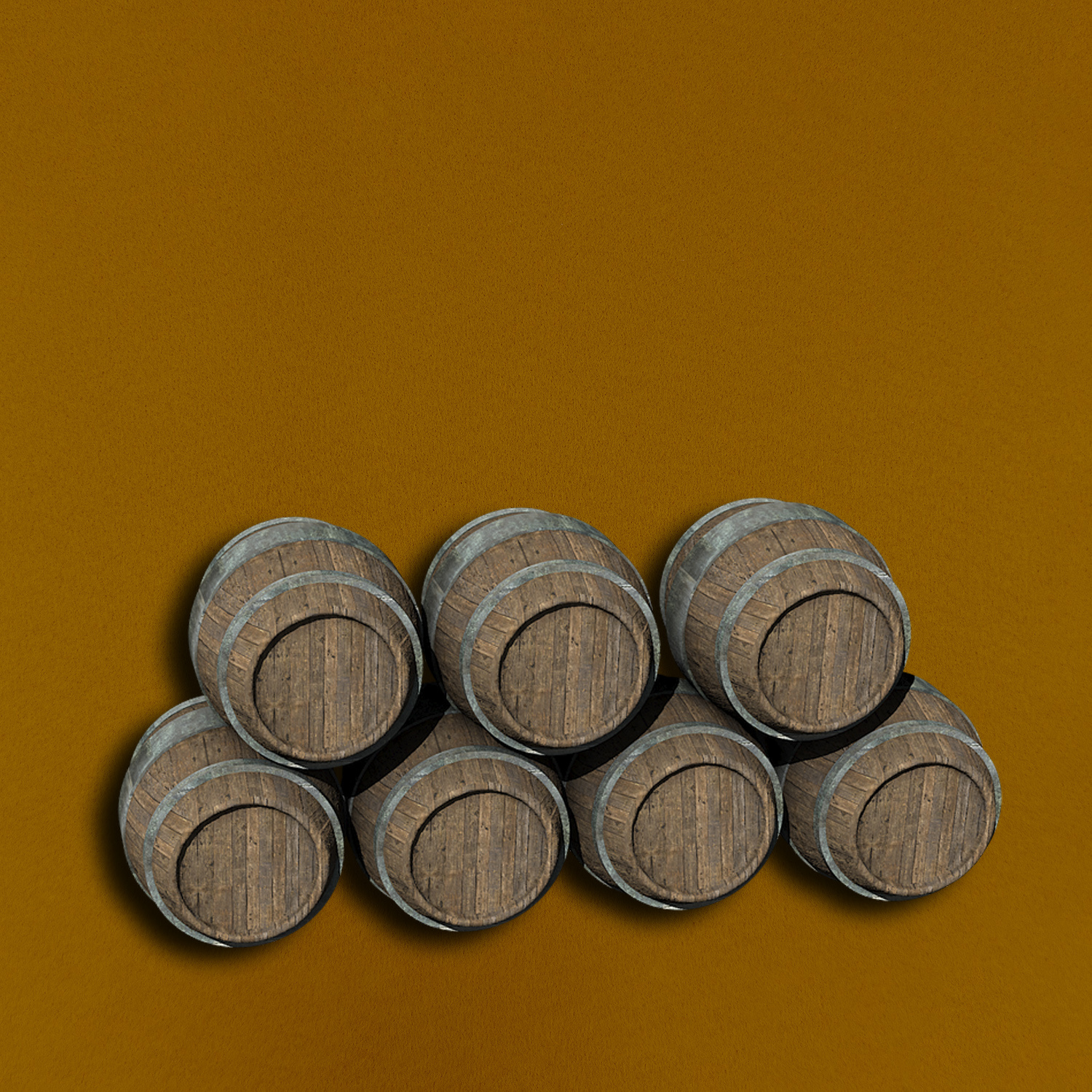 Whisky kleurige Loper op lengte - 100 cm