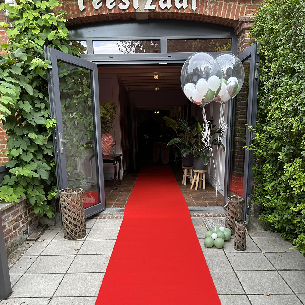 Rode Loper op lengte - 100 cm