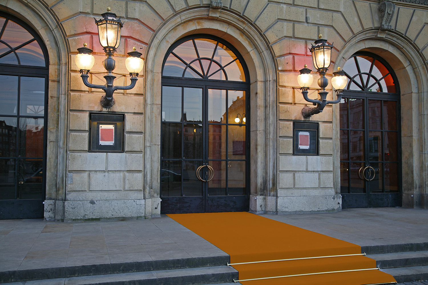 Whisky kleurige Loper op lengte - 100 cm