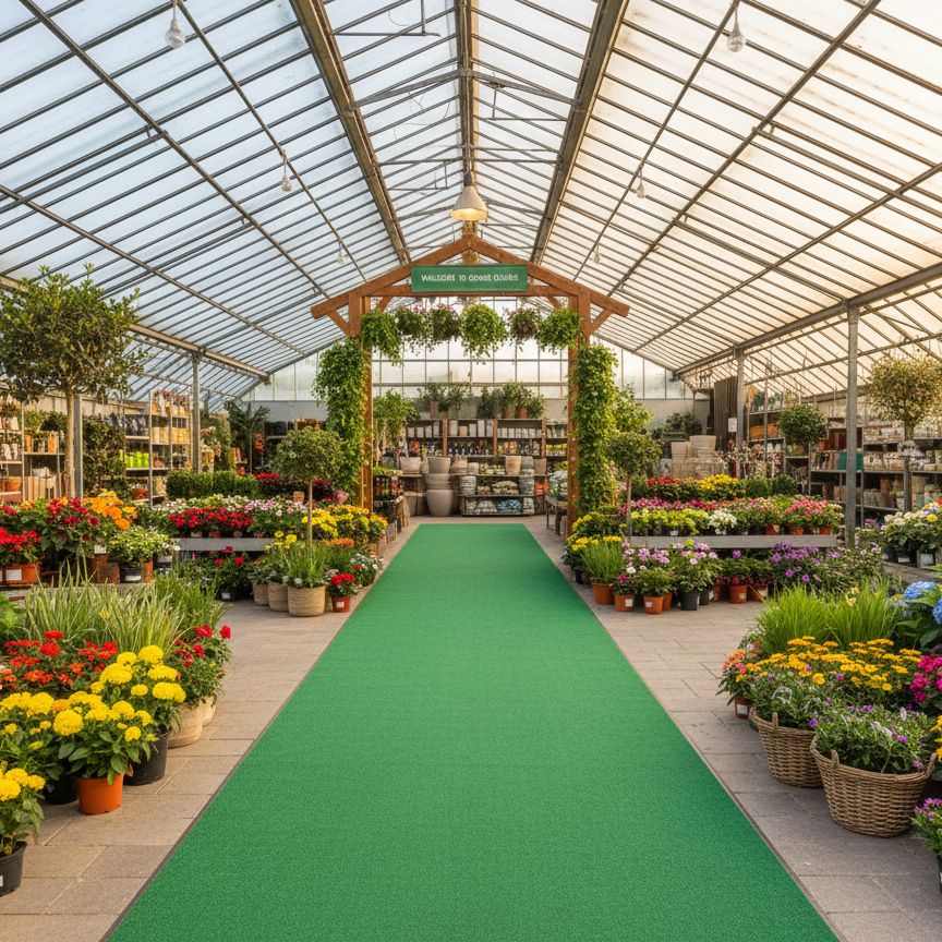 JYG Rode Loper – Groene Variant | Event Tapijt 2m Breed