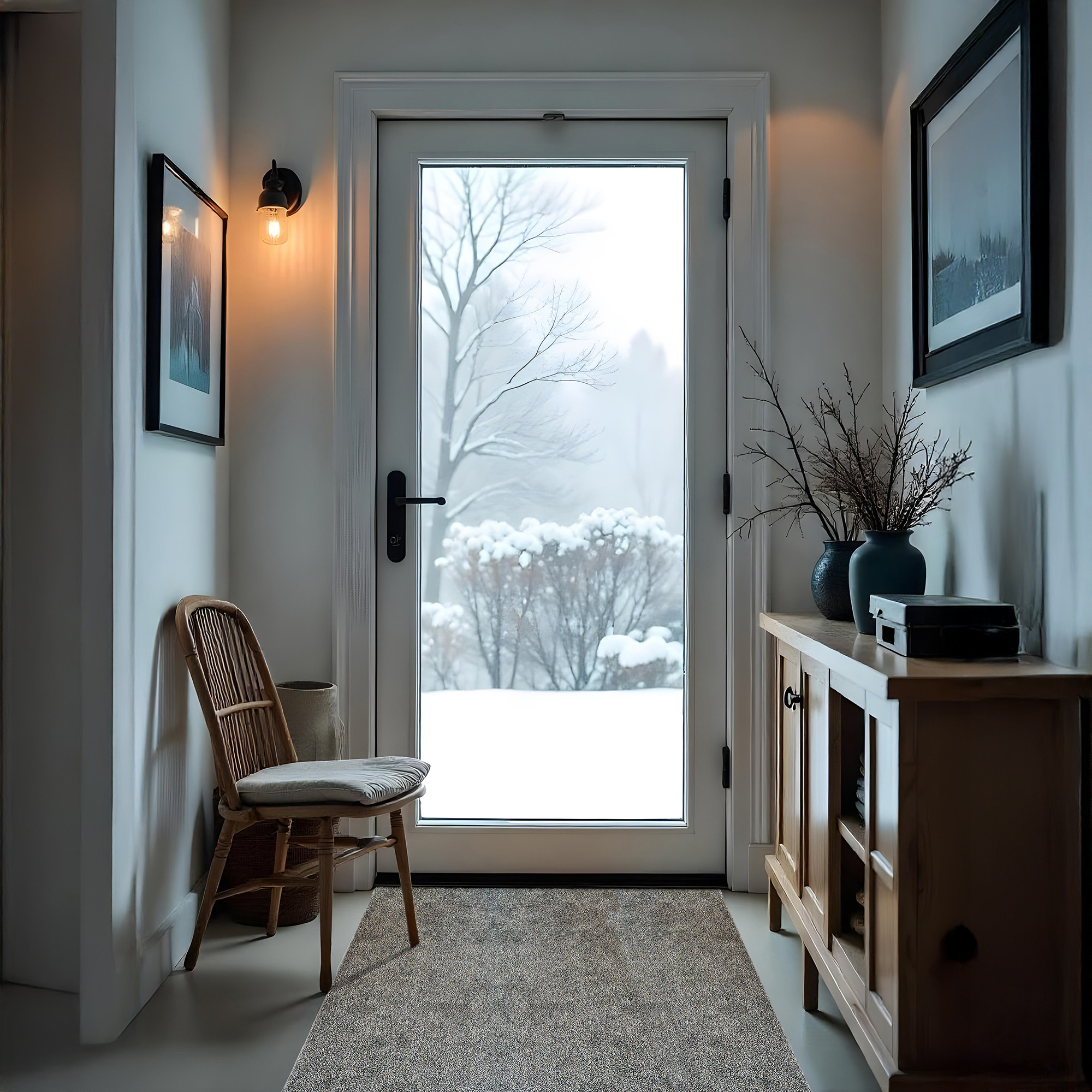 Wasbare Deurmat & Tapijtloper KATCOT BEIGE Antislip | 50cm Breed