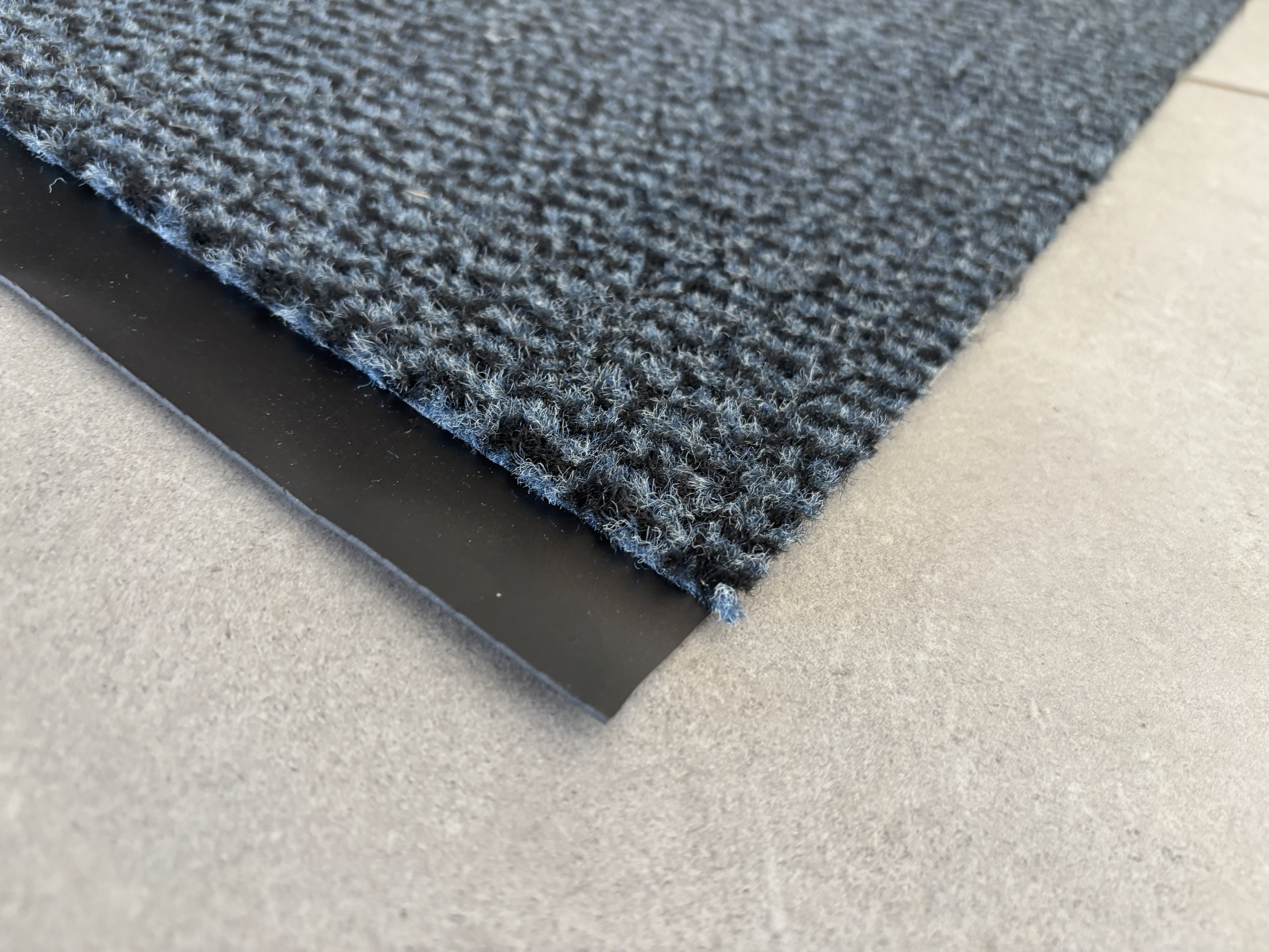JYG ENTER deurmat loper blauw – 90 x 200 cm – antislip – rand 2 lange zijden