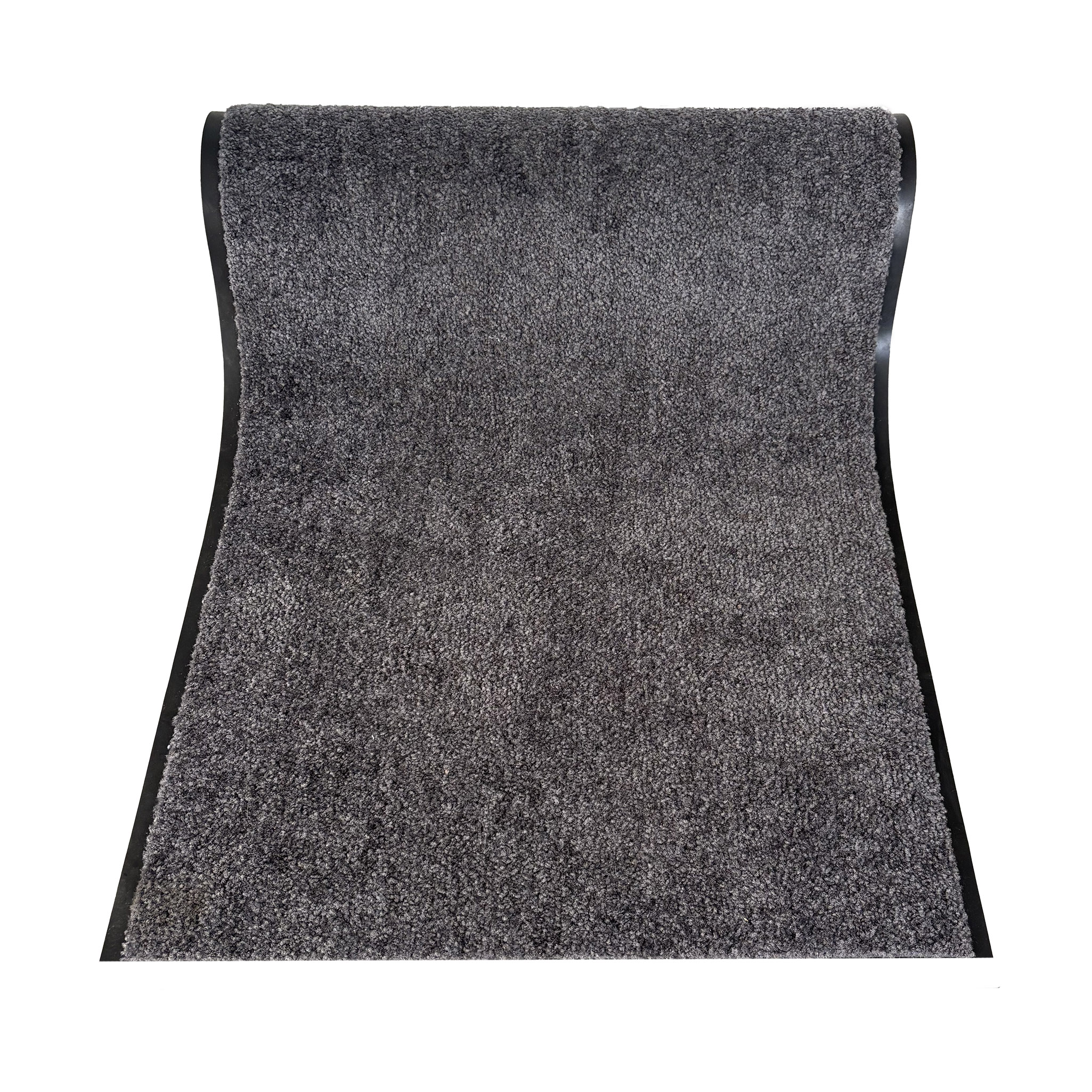 JYG Deurmat -loper Cleanwash grijs - 120cm breed - rand 2 zijden