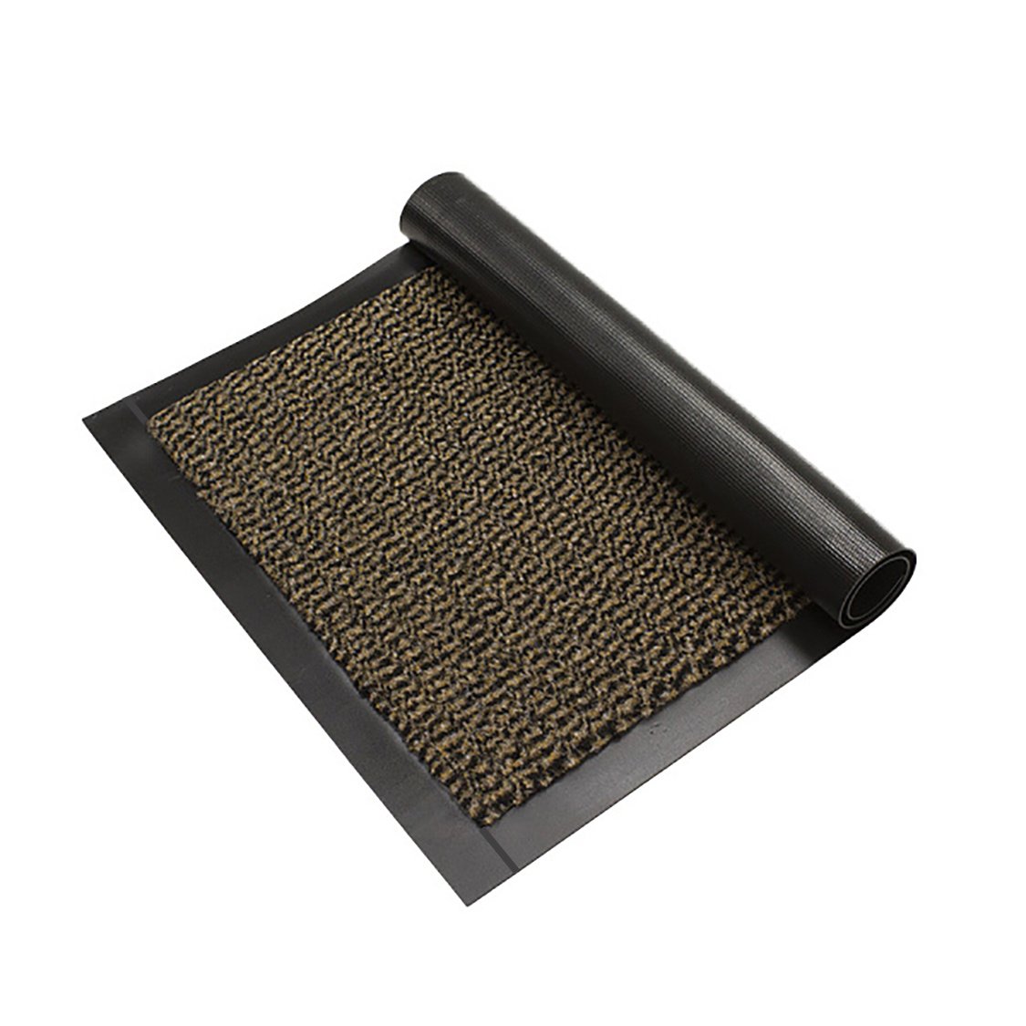 Enter beige - 4 zijden afwerking - deurmat Schoonloop loper - Maatwerk - 90cm