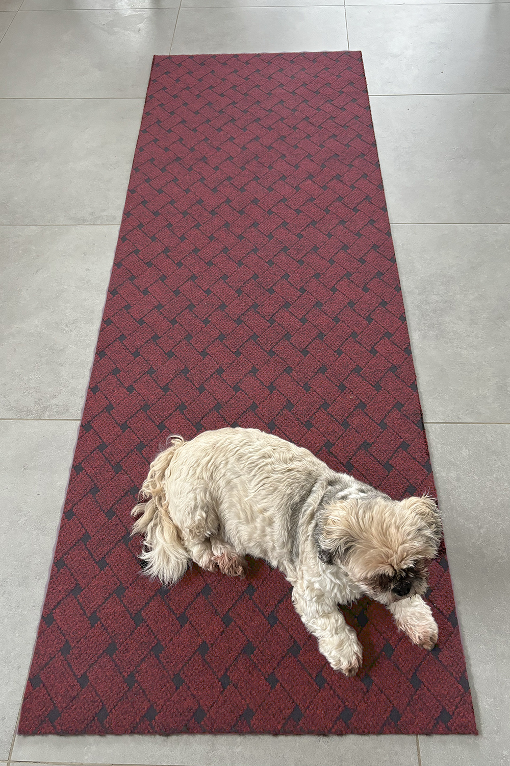 Union - Naaldvilt Keukenloper - bordeaux - 66 cm